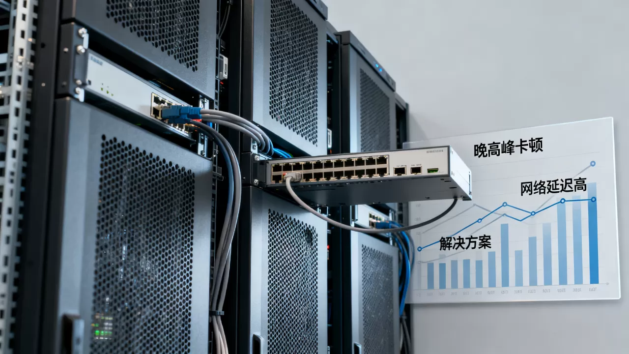 大带宽服务器晚高峰卡顿是什么原因,晚高峰网络延迟高怎么解决 大带宽服务器晚高峰卡顿是什么原因,晚高峰网络延迟高怎么解决