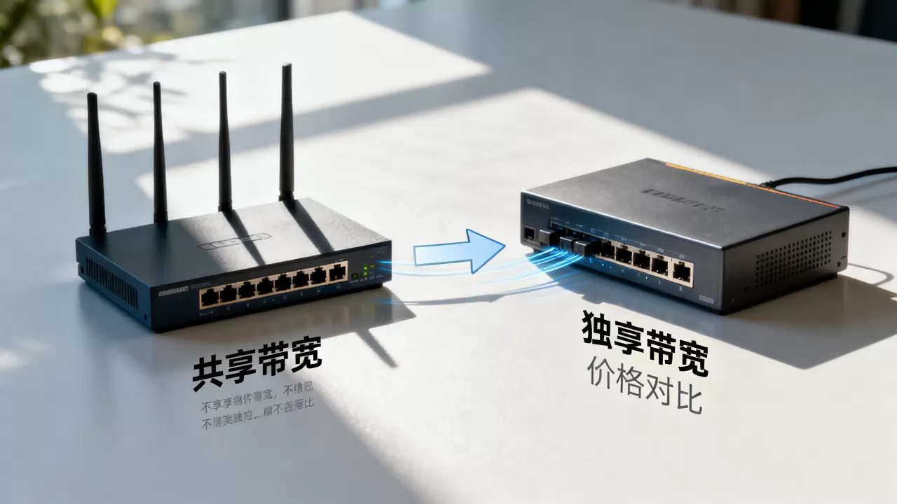 共享带宽的价格为什么会比独享的低不少 共享带宽的价格为什么会比独享的低不少
