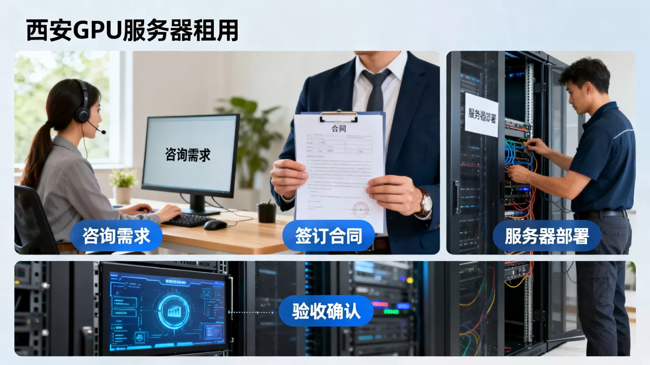西安GPU服务器租用办理流程都有哪些环节,怎么办理最省心? 西安GPU服务器租用办理流程都有哪些环节,怎么办理最省心?