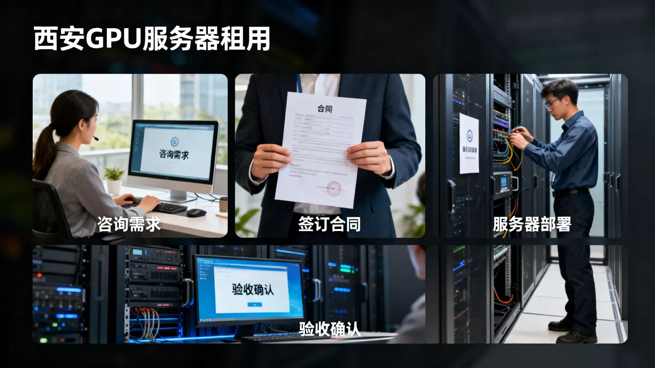 西安GPU服务器租用办理流程都有哪些环节,怎么办理最省心? 西安GPU服务器租用办理流程都有哪些环节,怎么办理最省心?