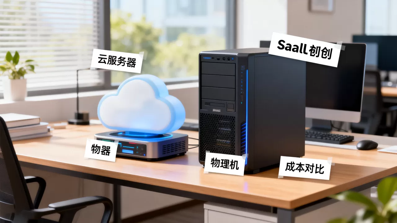 SaaS初创公司在杭州租服务器还是先上云，创业初期选云服务器还是物理机哪个成本更低？
