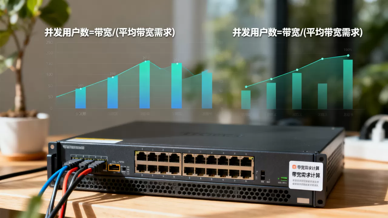 并发用户数和带宽之间怎么换算，带宽需求怎么计算