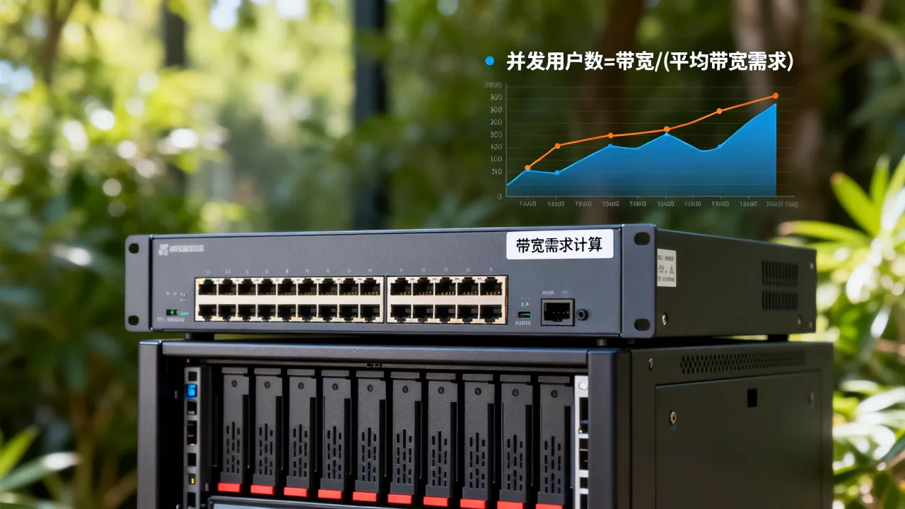 并发用户数和带宽之间怎么换算，带宽需求怎么计算