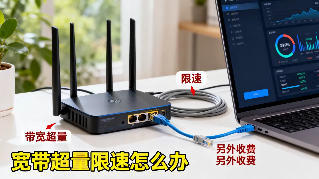 带宽超量之后是限速还是另外收费，宽带超量限速怎么办