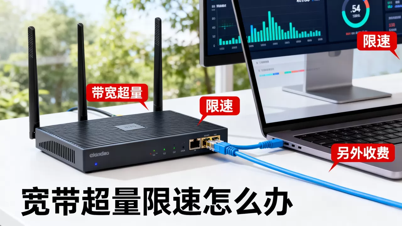 带宽超量之后是限速还是另外收费，宽带超量限速怎么办
