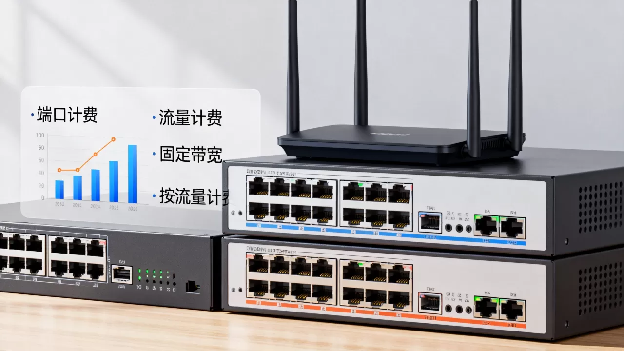 带宽按端口计费和按流量哪种更划算，固定带宽和按流量计费怎么选？