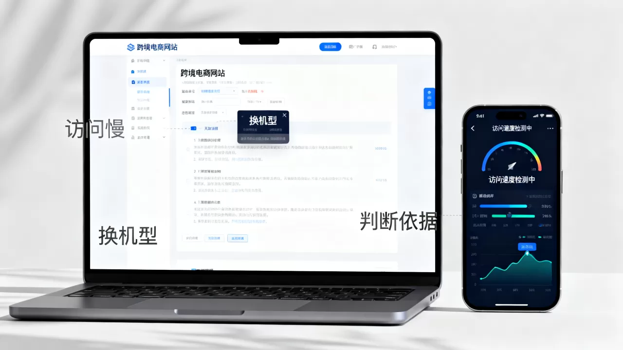 跨境电商网站访问慢要考虑换机型吗，判断依据有哪些
