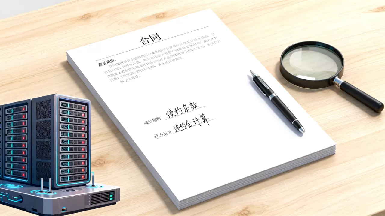 深圳服务器租用合同里的哪些条款需要提前看清楚，续约违约金怎么算