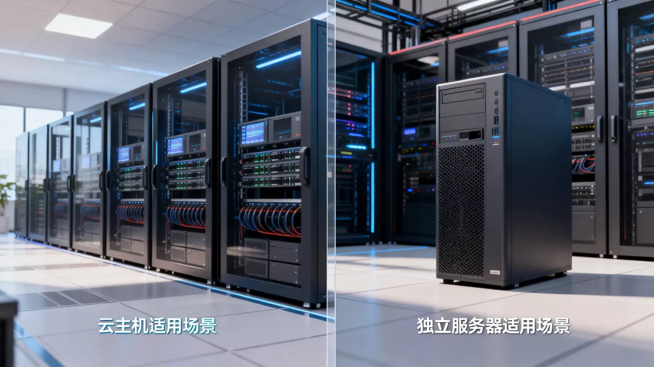 云主机与独立服务器适用场景的分界线