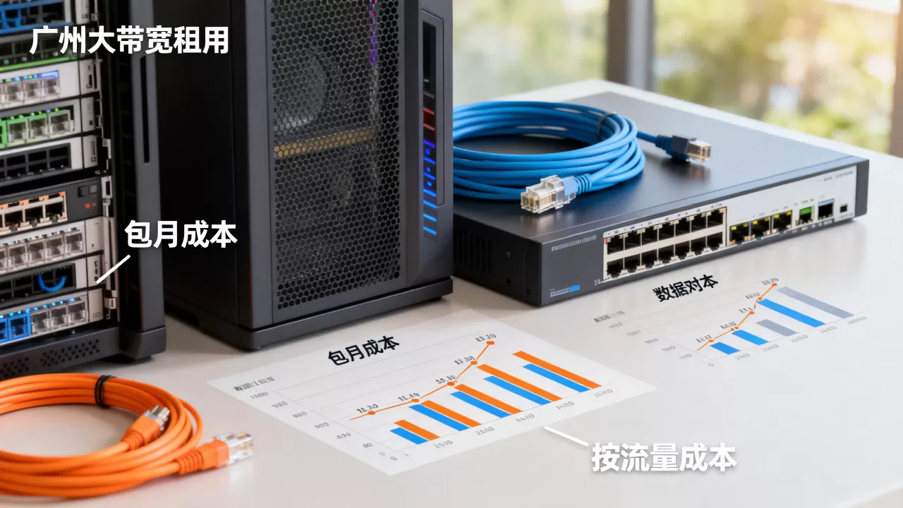 广州大带宽租用包月与按流量成本对比