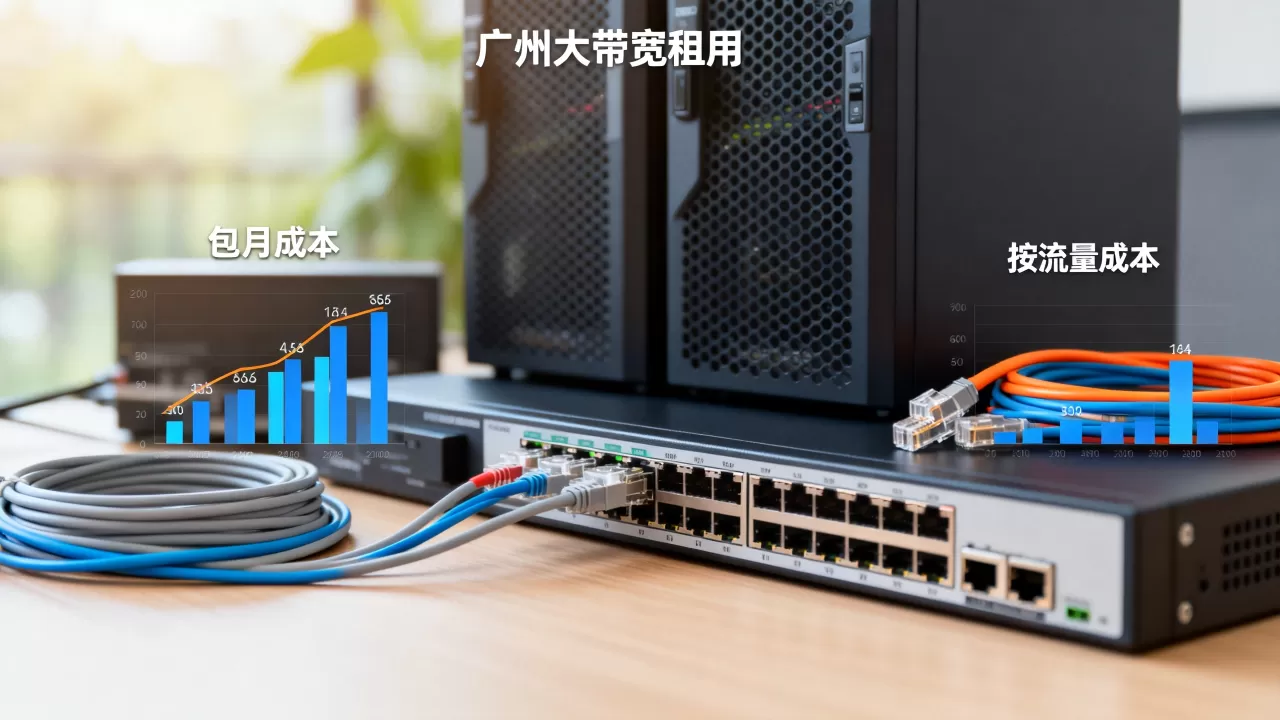 广州大带宽租用包月与按流量成本对比