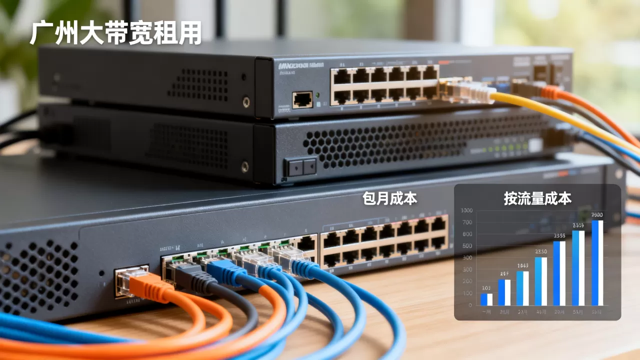 广州大带宽租用包月与按流量成本对比