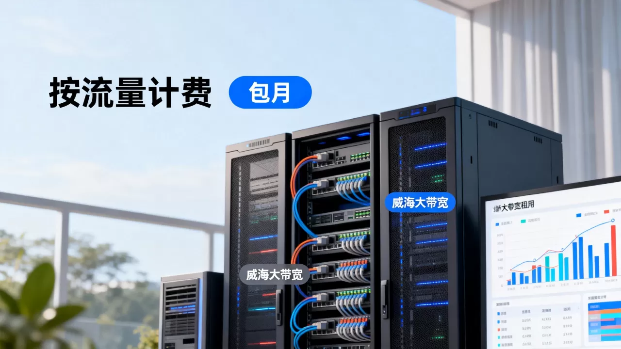 威海大带宽租用按流量计费划算吗？与包月怎么算账