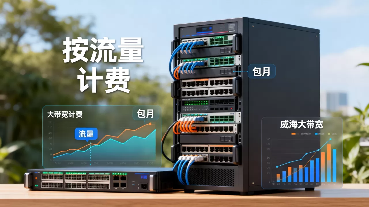 威海大带宽租用按流量计费划算吗？与包月怎么算账