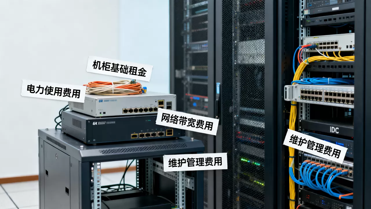 广州IDC机柜租用的月租费用主要由哪几个部分构成，机柜租赁价格明细表