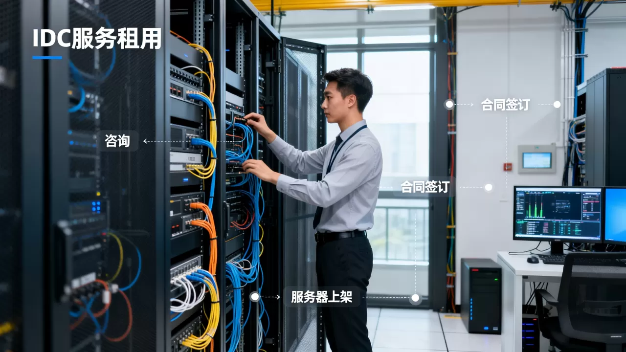 成都IDC服务器租用从咨询到上架的流程是什么？租用机房要多久？