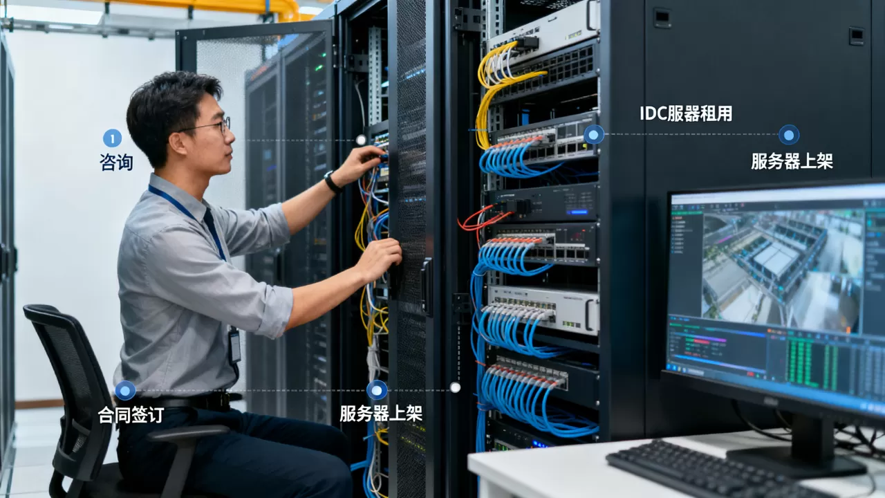 成都IDC服务器租用从咨询到上架的流程是什么？租用机房要多久？