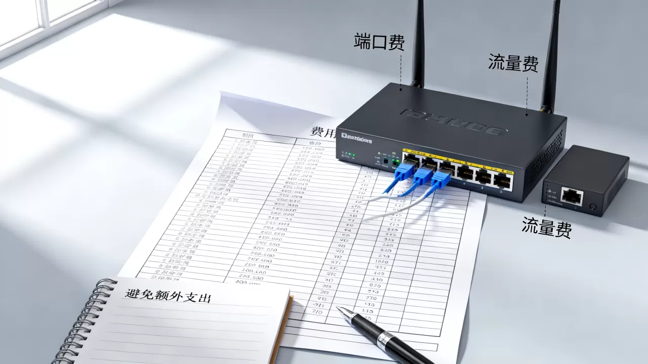 上海大带宽租用费用构成里的端口费与流量费怎么看？如何避免额外支出