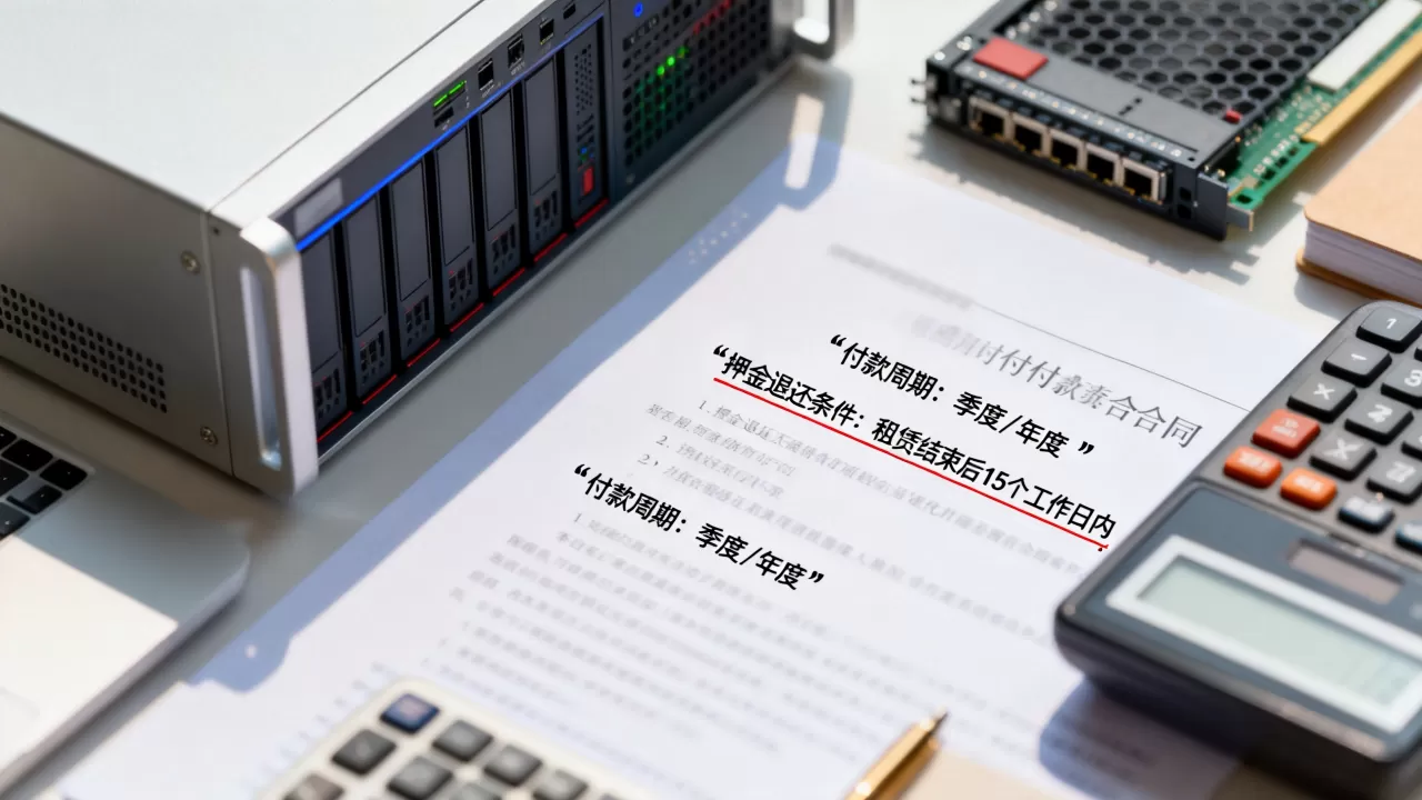 广东服务器租用合同押金和付款周期要注意什么？服务器租用避坑指南