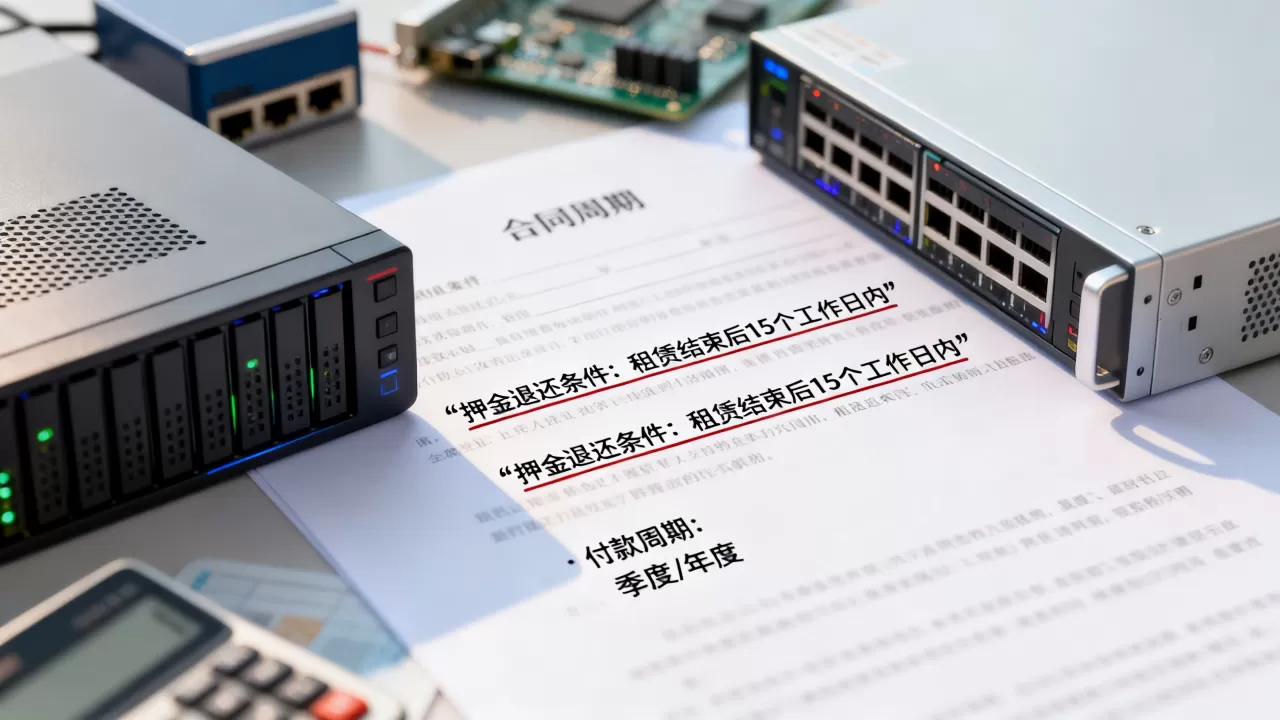 广东服务器租用合同押金和付款周期要注意什么？服务器租用避坑指南