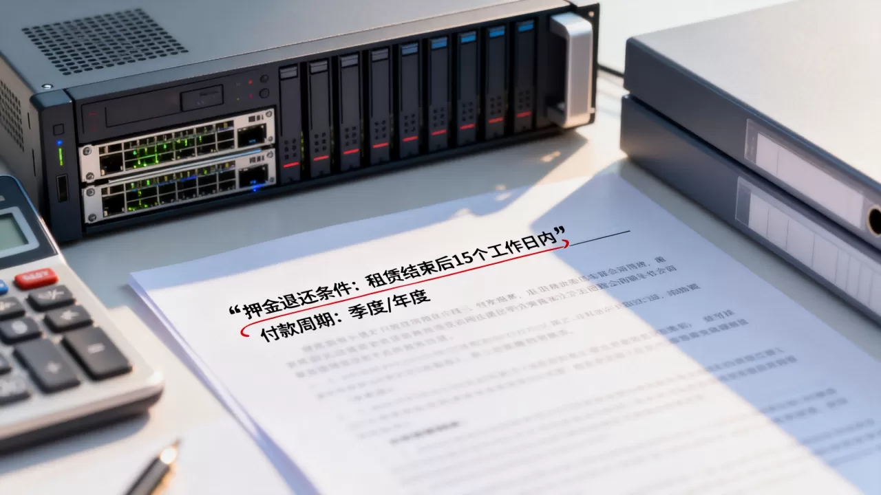 广东服务器租用合同押金和付款周期要注意什么？服务器租用避坑指南