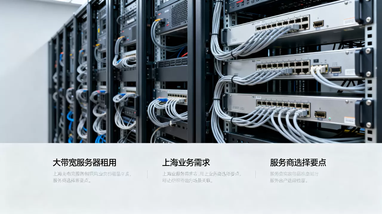 上海大带宽服务器租用适合哪些业务，如何选择服务商