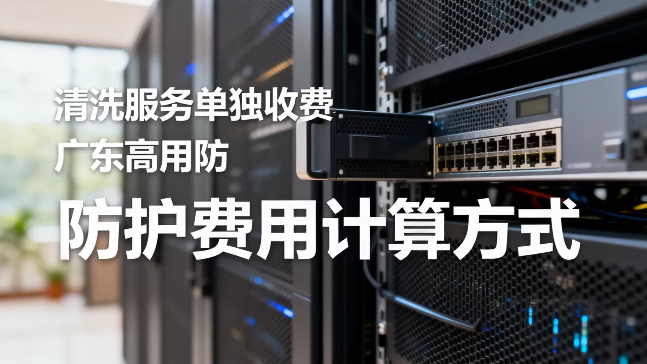 广东高防服务器费用构成里清洗服务会不会单独收费，高防服务器清洗防护费用怎么算