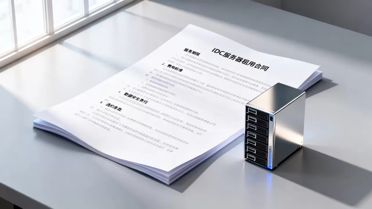 上海IDC服务器租用合同里要写清哪些条款？有哪些注意事项