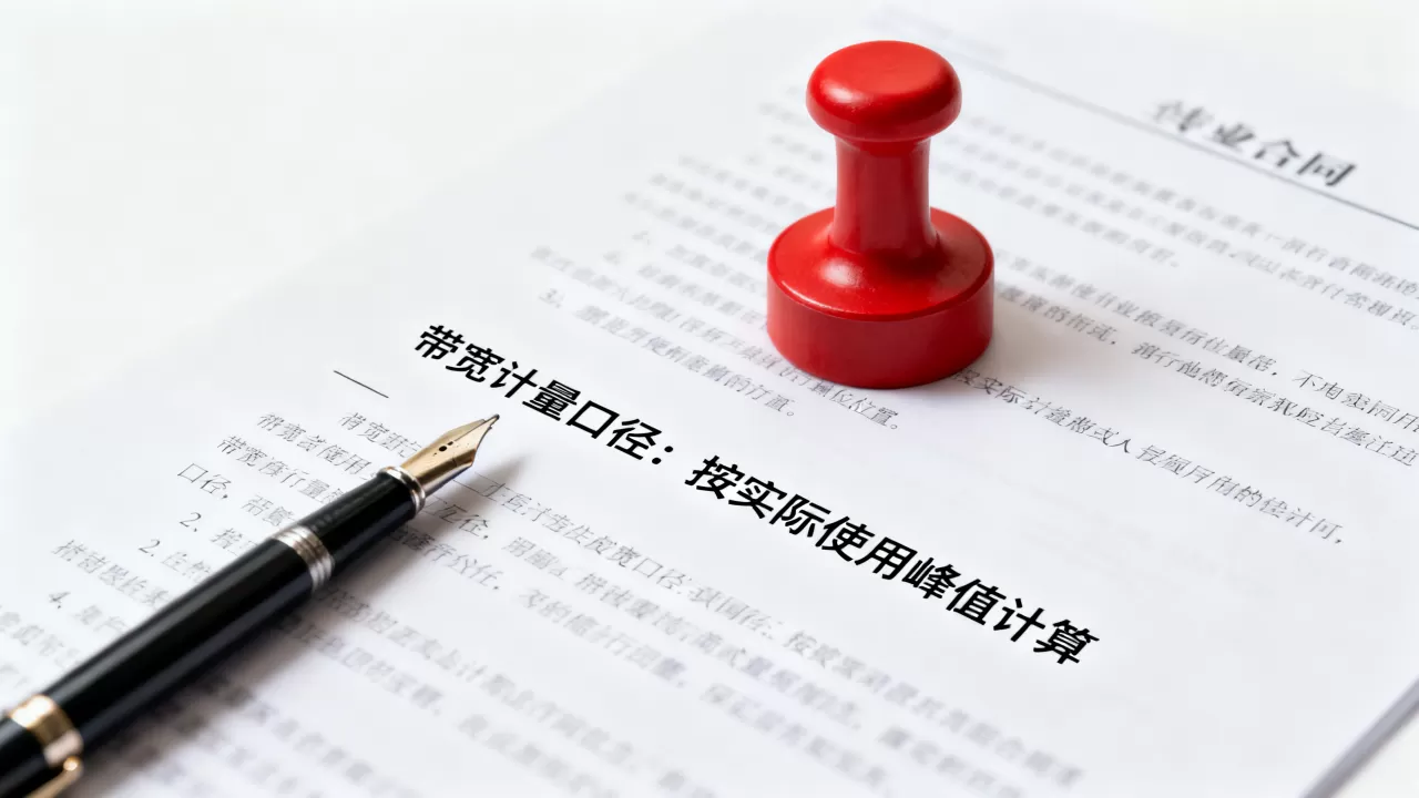 东莞大带宽租用签订合同时带宽计量口径一定要写明白