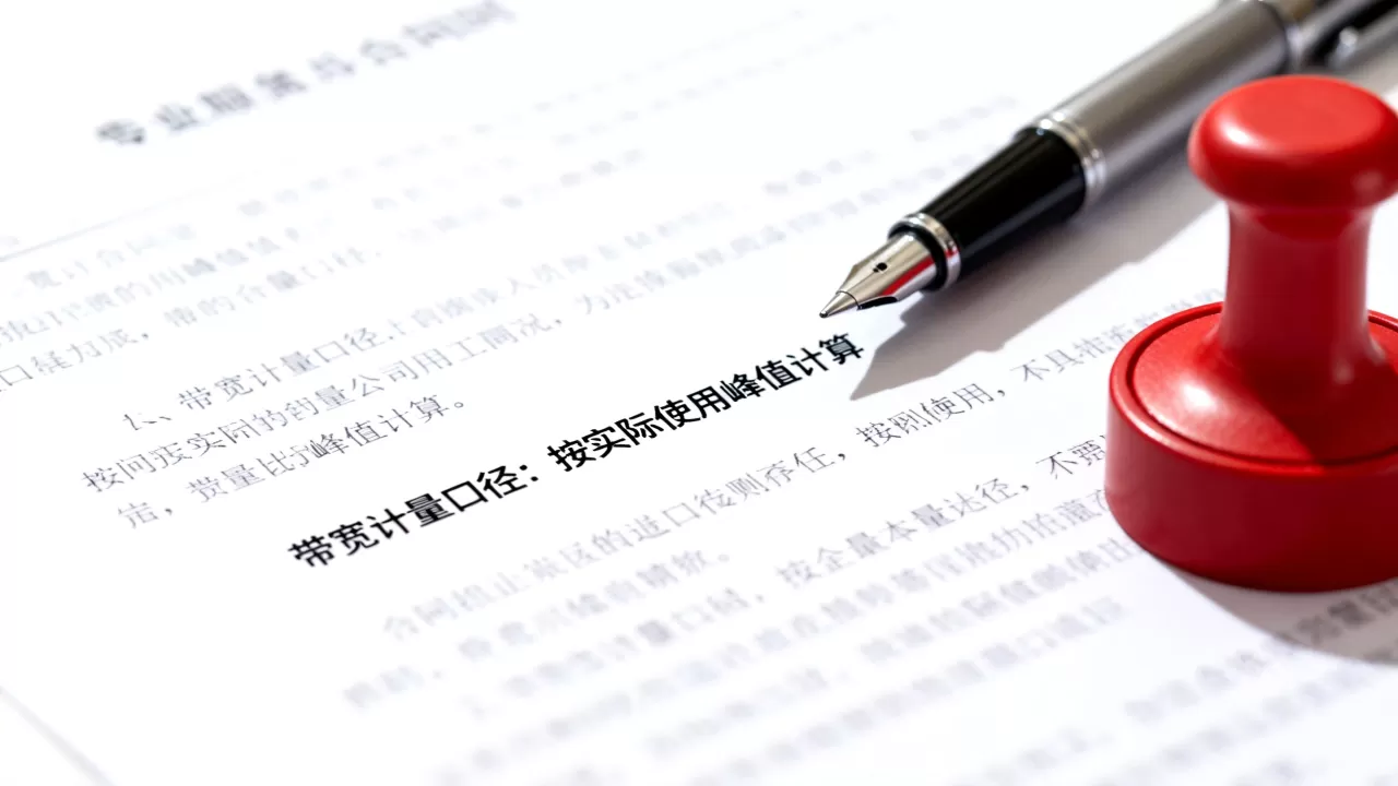 东莞大带宽租用签订合同时带宽计量口径一定要写明白