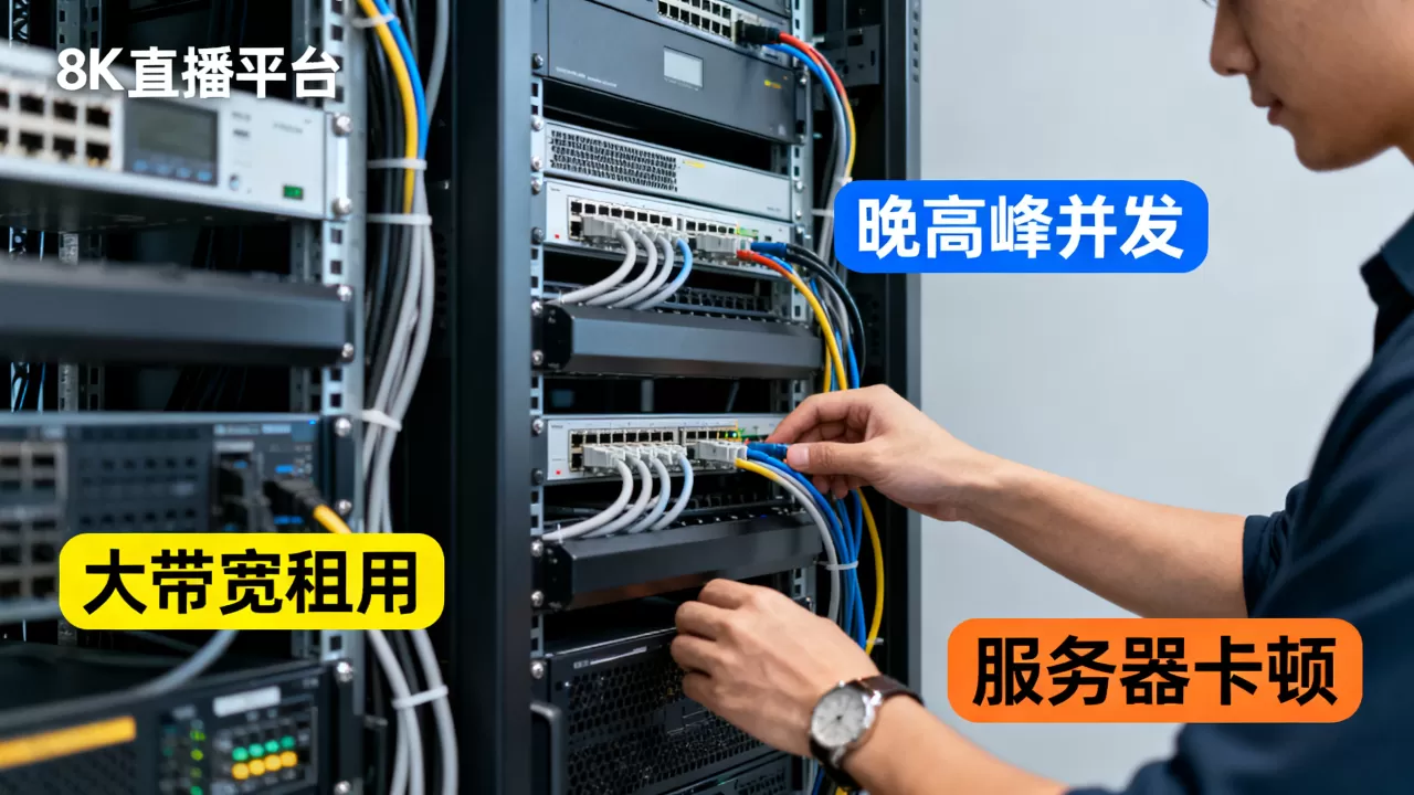 北京直播平台大带宽租用怎么应对晚高峰的并发,服务器卡顿怎么办 北京直播平台大带宽租用怎么应对晚高峰的并发,服务器卡顿怎么办