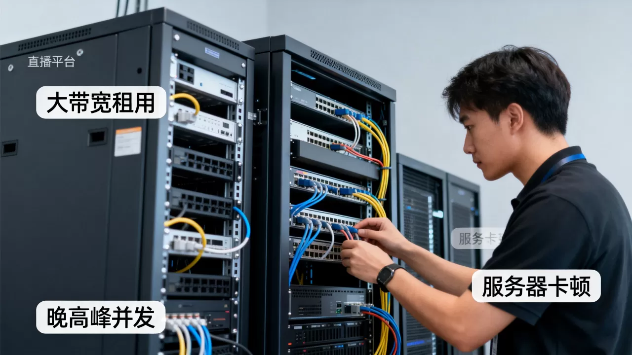 北京直播平台大带宽租用怎么应对晚高峰的并发,服务器卡顿怎么办 北京直播平台大带宽租用怎么应对晚高峰的并发,服务器卡顿怎么办