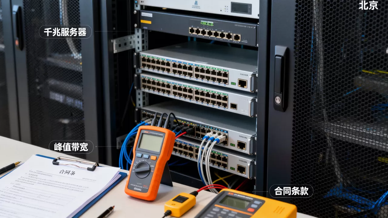 北京千兆服务器怎么租，峰值带宽合同怎么约定？