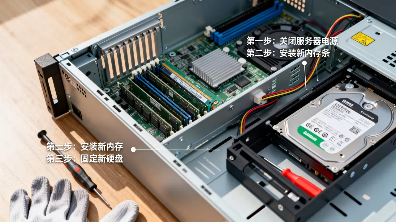 北京物理服务器扩容内存与硬盘的操作流程怎么走，服务器内存硬盘升级步骤详解