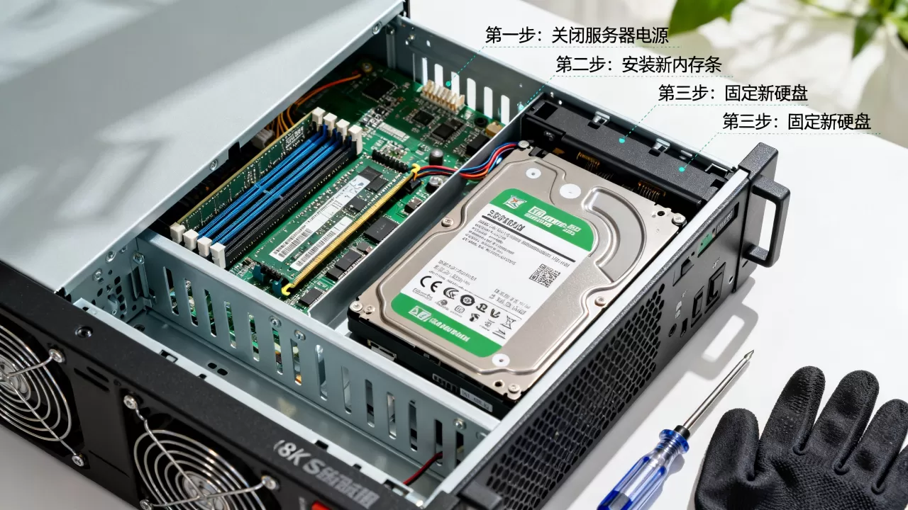 北京物理服务器扩容内存与硬盘的操作流程怎么走，服务器内存硬盘升级步骤详解