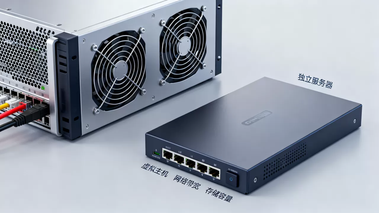 北京独立服务器与虚拟主机怎么区分？选型时该关注哪些性能指标？