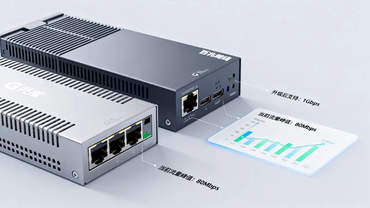 业务从百兆升级到G口的时机怎么把握，什么时候升级千兆最合适
