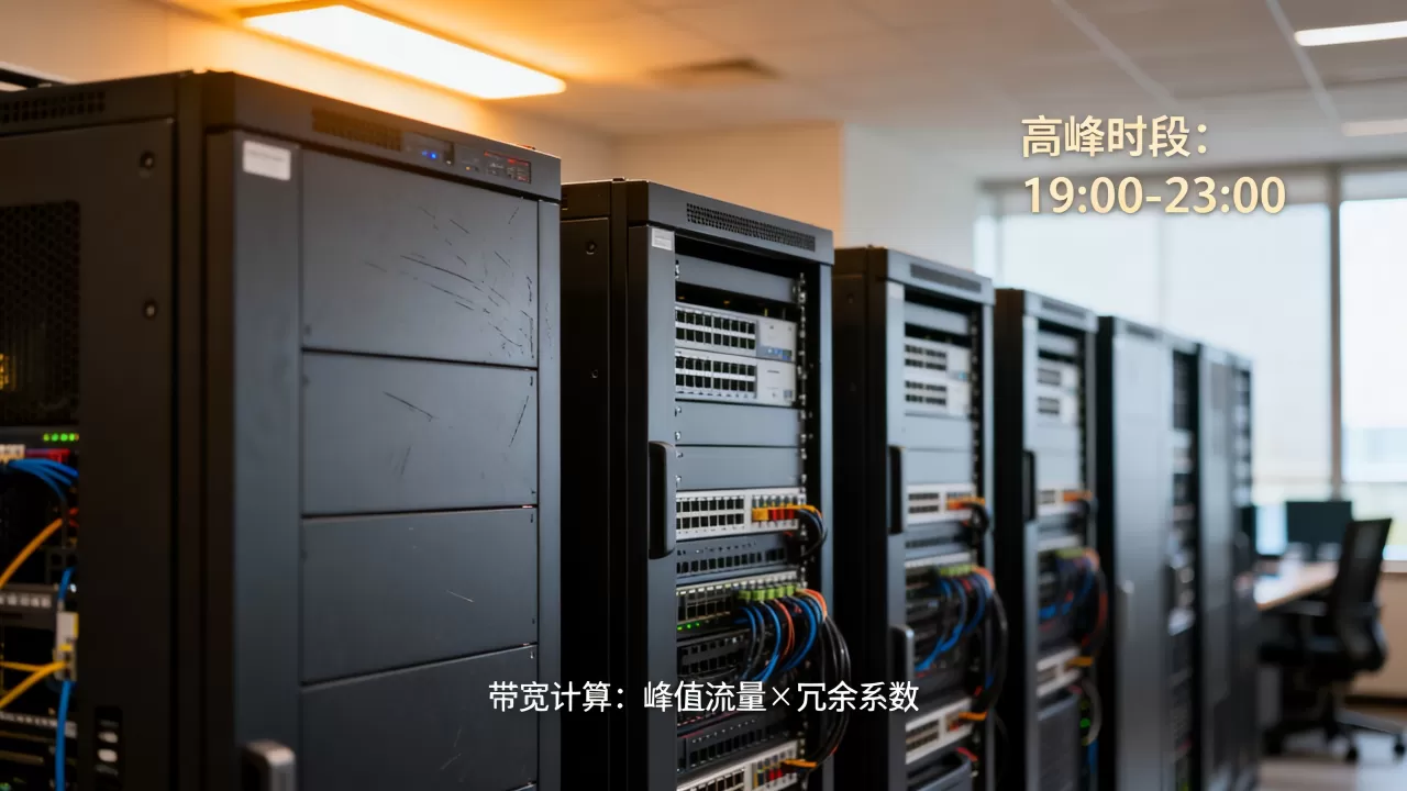 业务高峰集中在晚间该按什么定带宽，晚间带宽如何计算才不浪费？