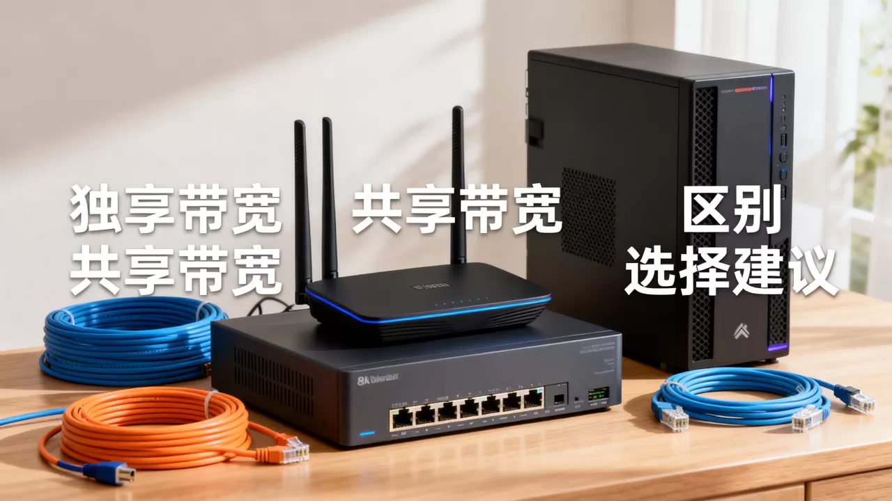 浙江独享带宽和共享带宽的区别是什么，怎么选？