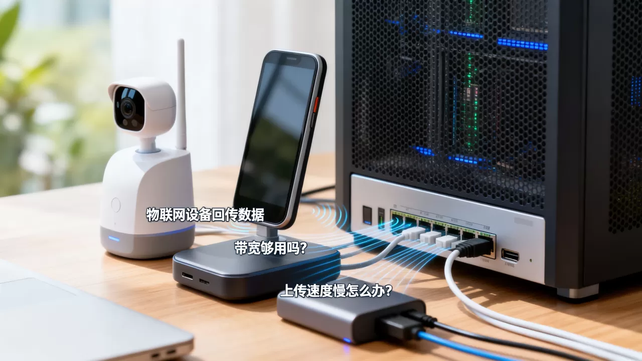 无锡大带宽服务器租用后物联网设备回传数据带宽够不够用，上传速度慢怎么办？