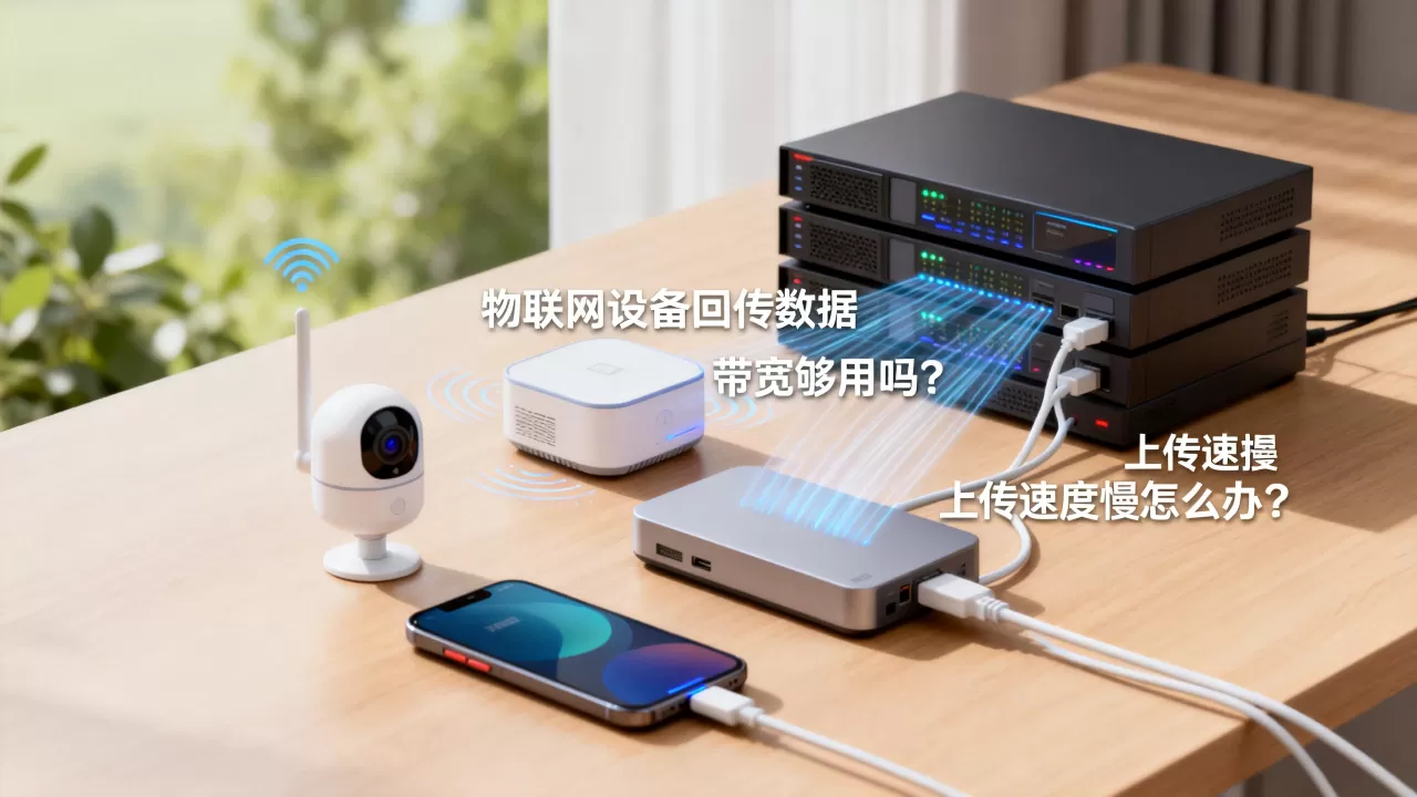 无锡大带宽服务器租用后物联网设备回传数据带宽够不够用，上传速度慢怎么办？