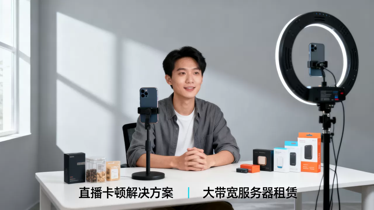 广州直播带货画面卡顿怎么办，大带宽服务器怎么租？