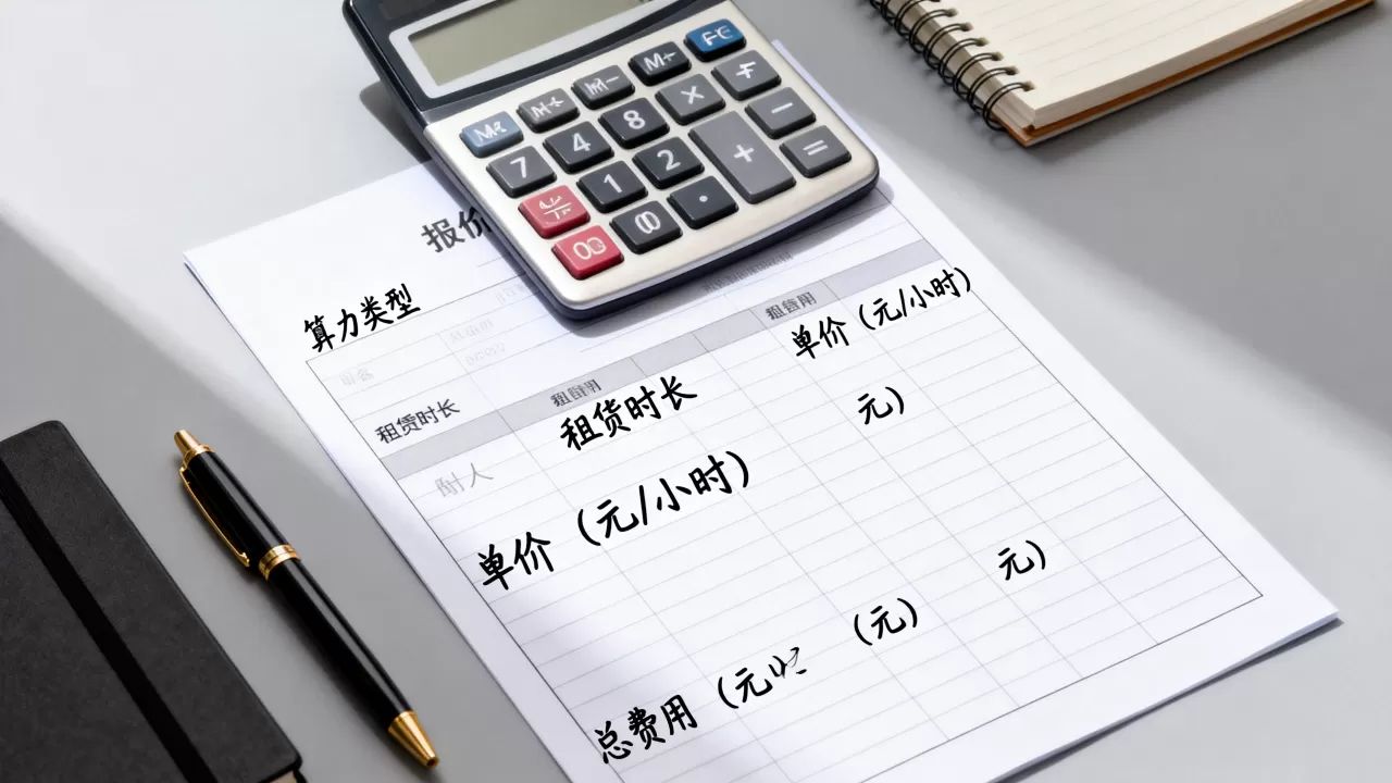 合肥算力租用的报价单应该从哪几项读起，合肥算力租用价格怎么算？