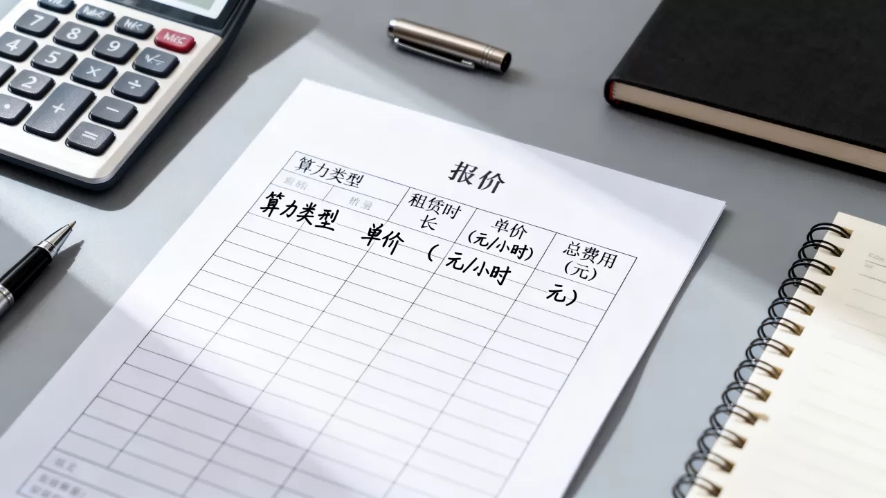 合肥算力租用的报价单应该从哪几项读起，合肥算力租用价格怎么算？
