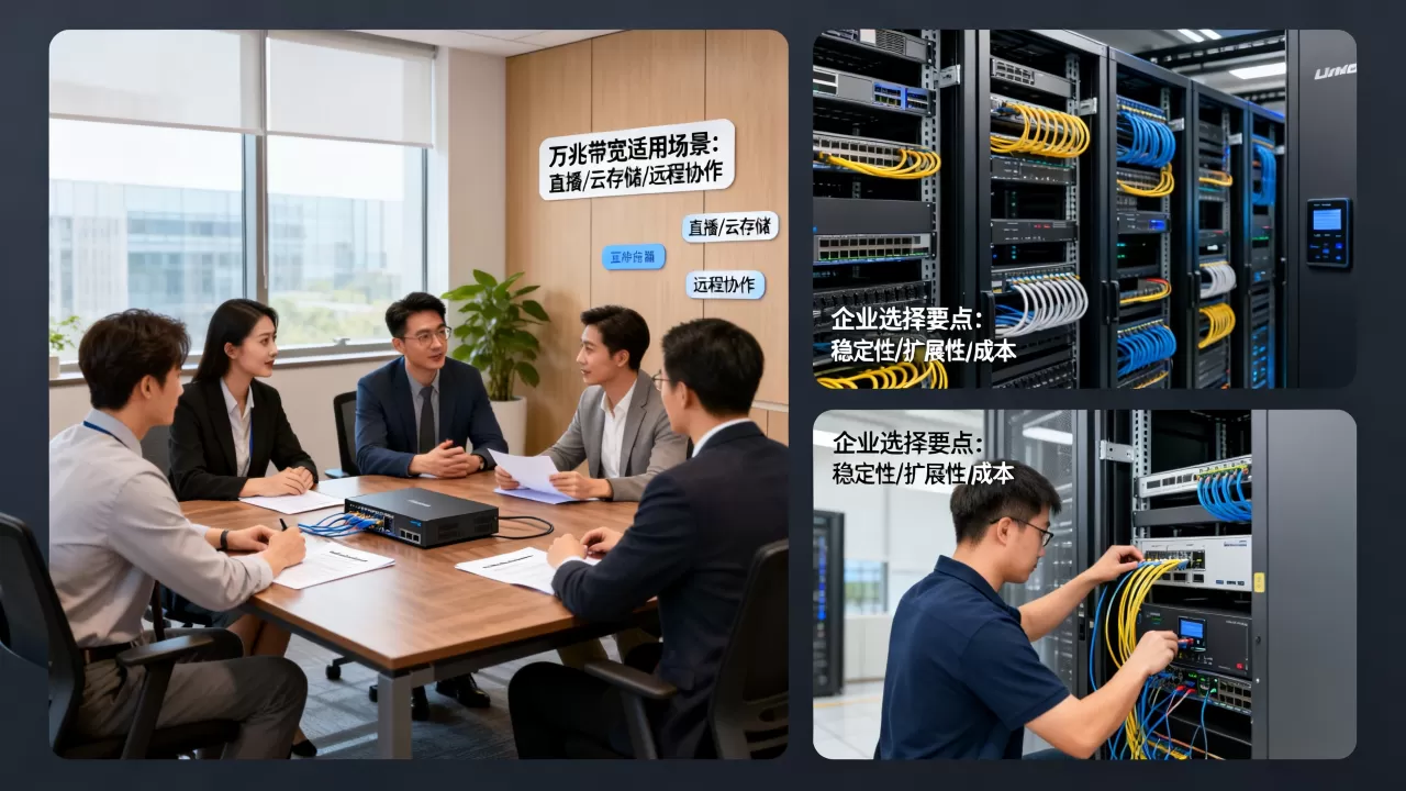 合肥万兆带宽租用一般用在哪些场景,企业如何选择? 合肥万兆带宽租用一般用在哪些场景,企业如何选择?