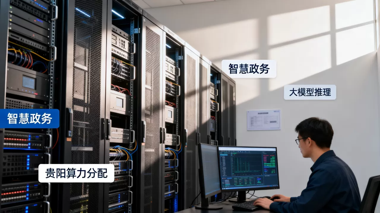 智慧政务项目大模型推理在贵阳怎么安排算力，贵阳大模型算力分配方案？