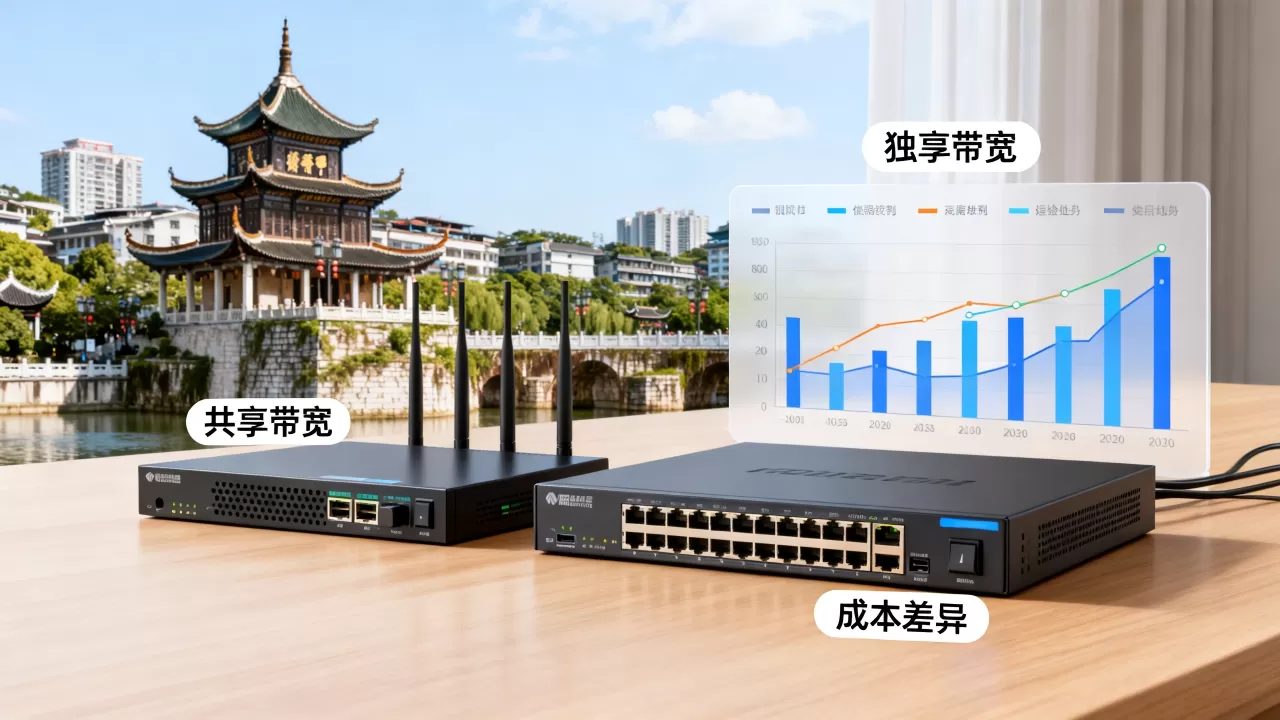 贵阳共享带宽与独享带宽的成本差在哪 贵阳共享带宽与独享带宽的成本差在哪
