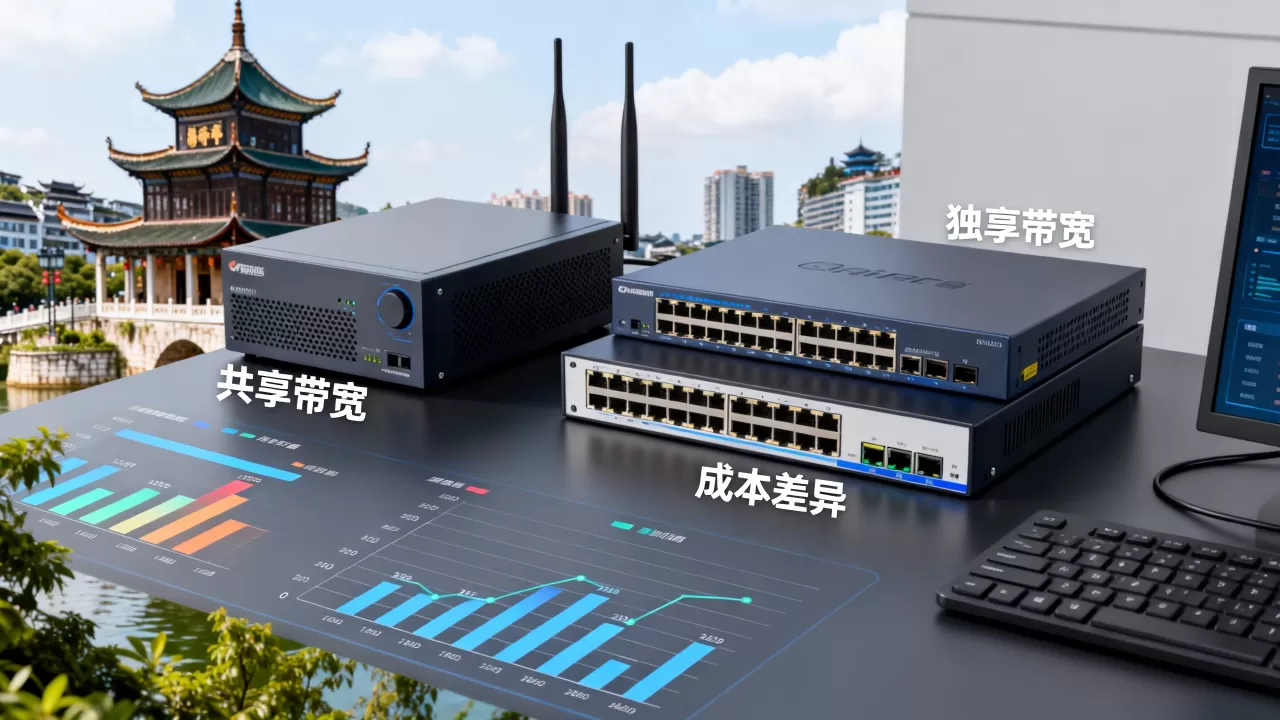 贵阳共享带宽与独享带宽的成本差在哪 贵阳共享带宽与独享带宽的成本差在哪