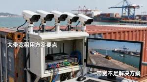 青岛港口视频监控回传大带宽租用方案怎么选，港口监控视频回传带宽不够怎么办