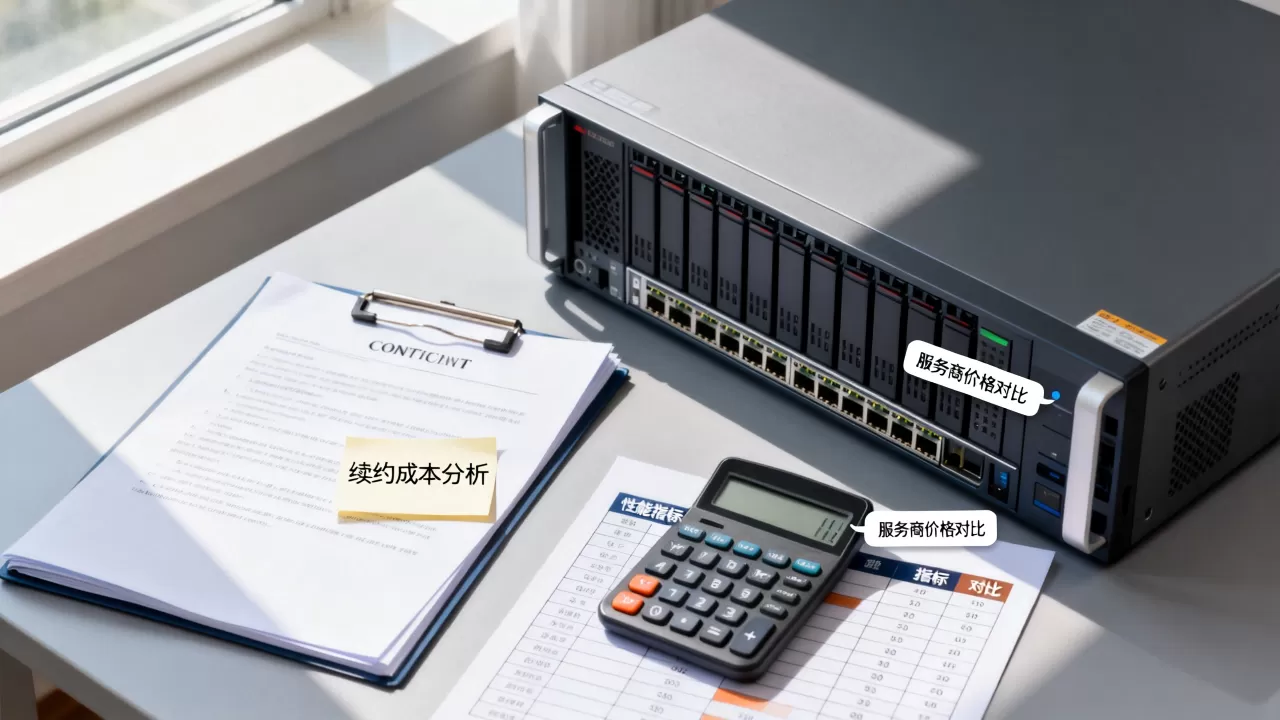 服务器租用合同到期后续约还是换服务商，怎样选择更划算？